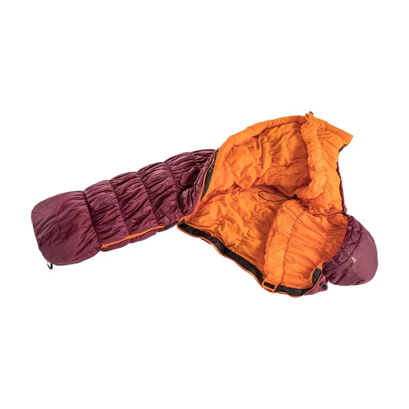 Deuter Exosphere  -6 SL  Sleeping Bag Maroon/Mango-1